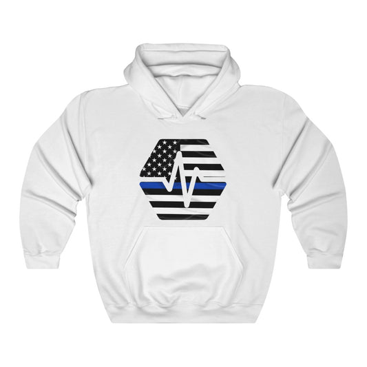 PulseChain Thin Blue Line Unisex Heavy Blend Hooded Sweatshirt