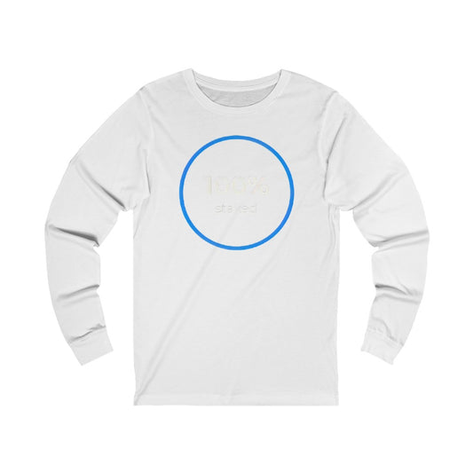 100% Staked HEX Unisex Jersey Long Sleeve Tee