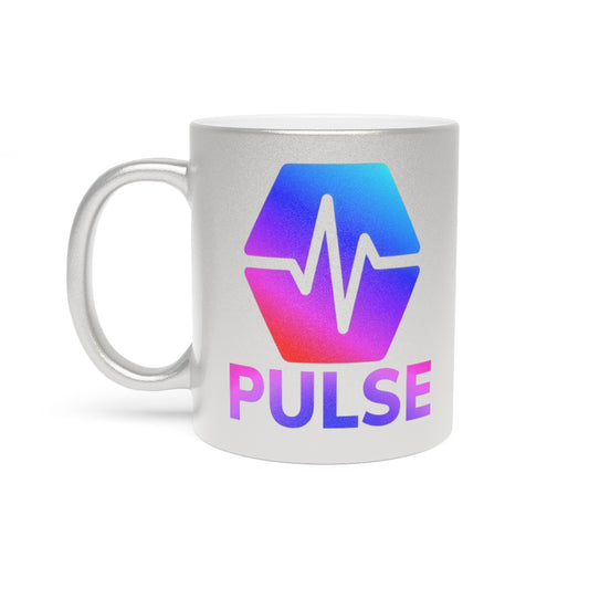 PulseChain Metallic Mug (Silver / Gold)