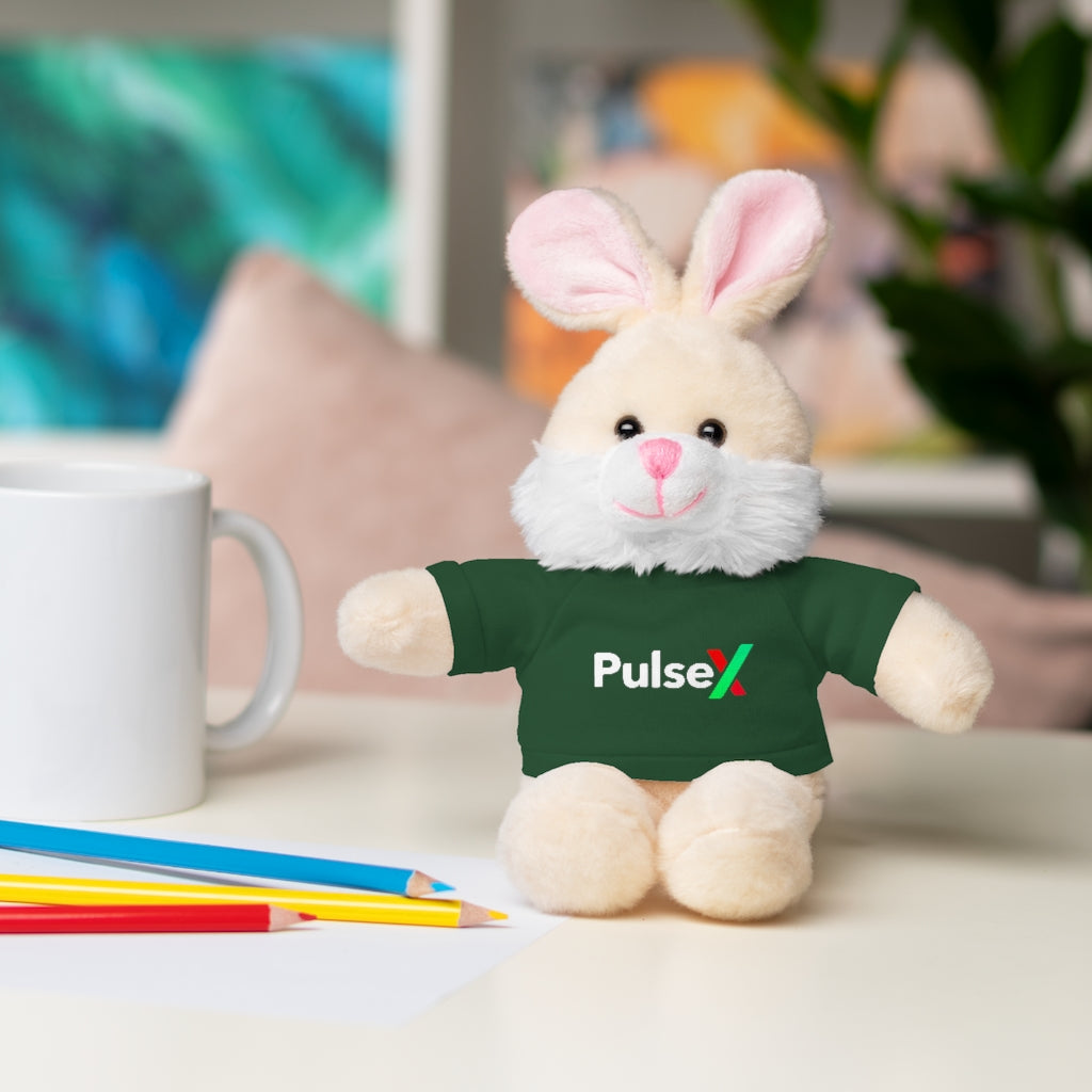 PulseX Stuffed Animals - Panda, Lion, Bear, Bunny, Jaguar, and Sheep.