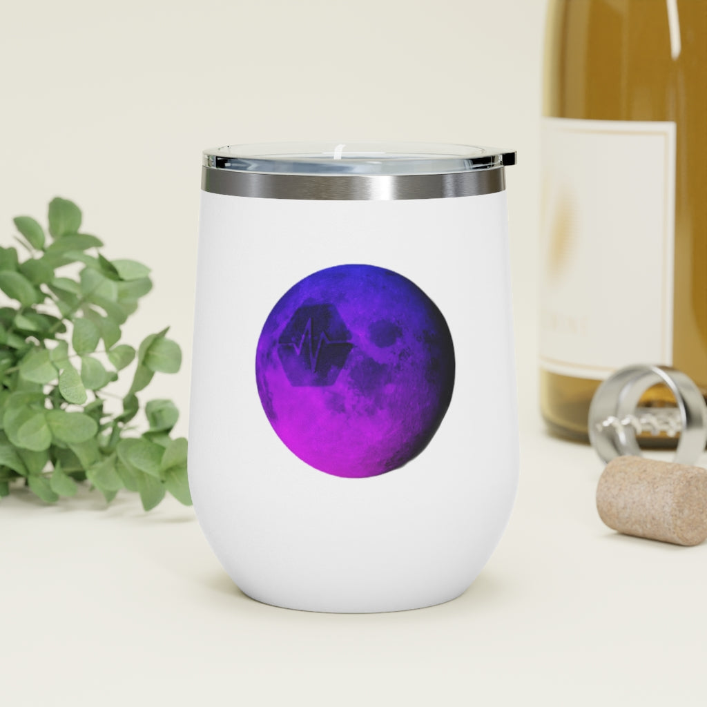 Pulse To The Moon 12oz Insulated Wine Tumbler