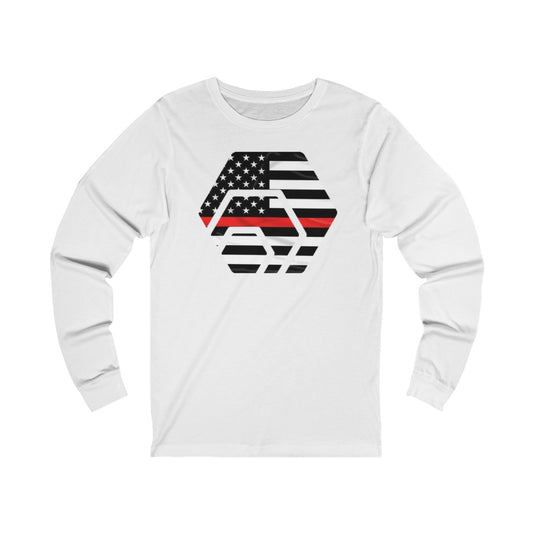 HEX Thin Red Line Unisex Jersey Long Sleeve Tee