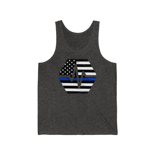 PulseChain Thin Blue Line Unisex Jersey Tank