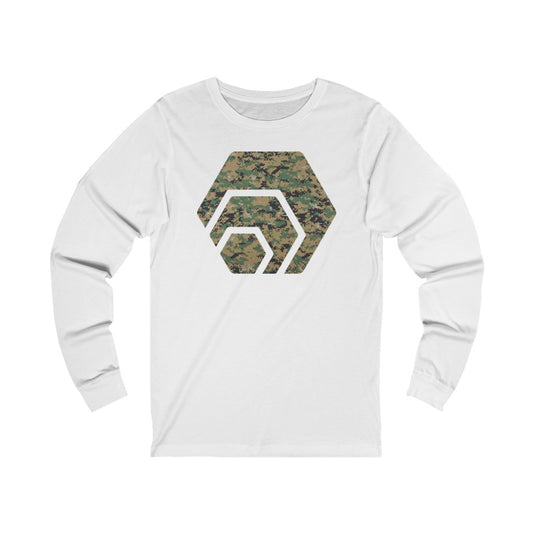 HEX Marine Camouflage Unisex Jersey Long Sleeve Tee