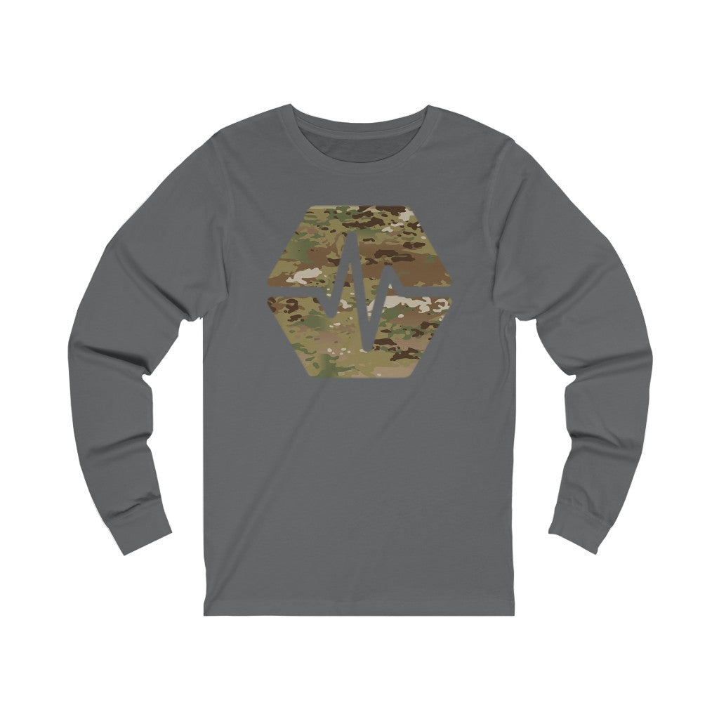 PulseChain Army Camouflage Unisex Jersey Long Sleeve Tee