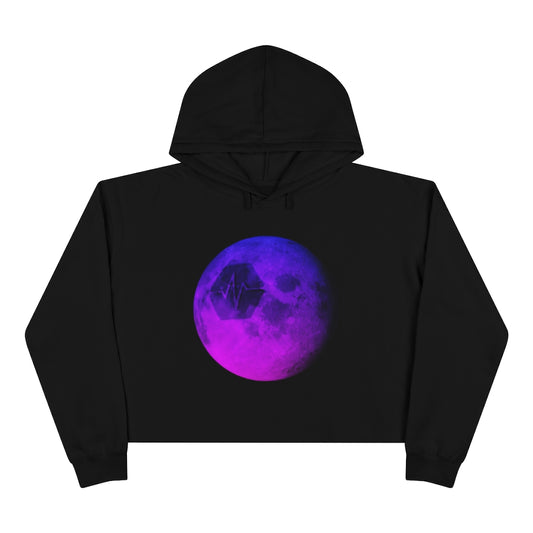 Pulse To The Moon Women's Crop Hoodie