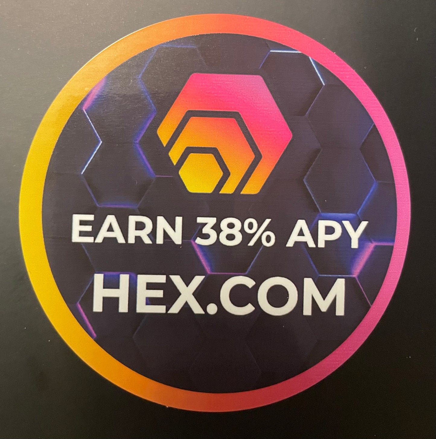 50 HEX.com Stickers - 3" round