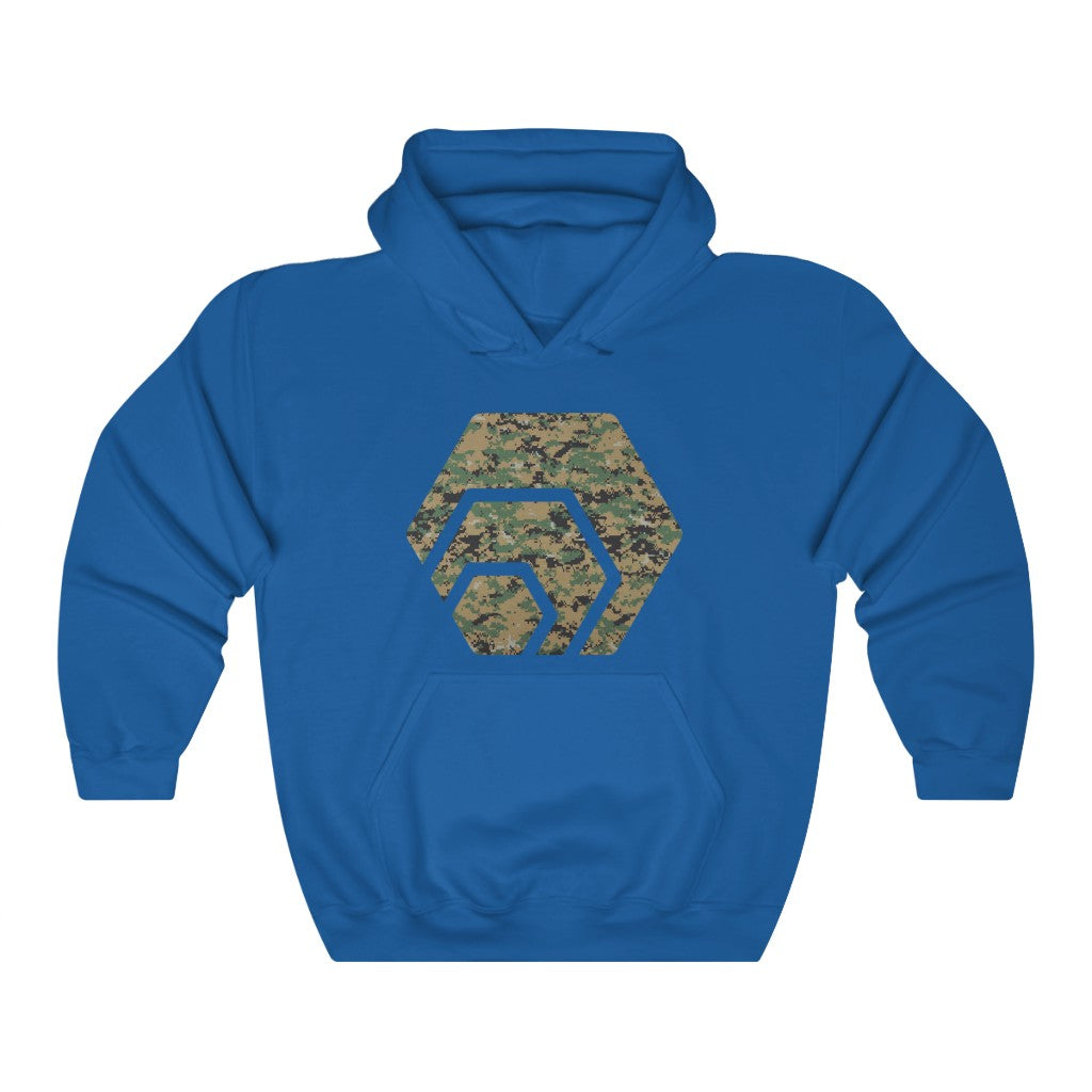 HEX Marine Camouflage Unisex Heavy Blend Hooded Sweatshirt