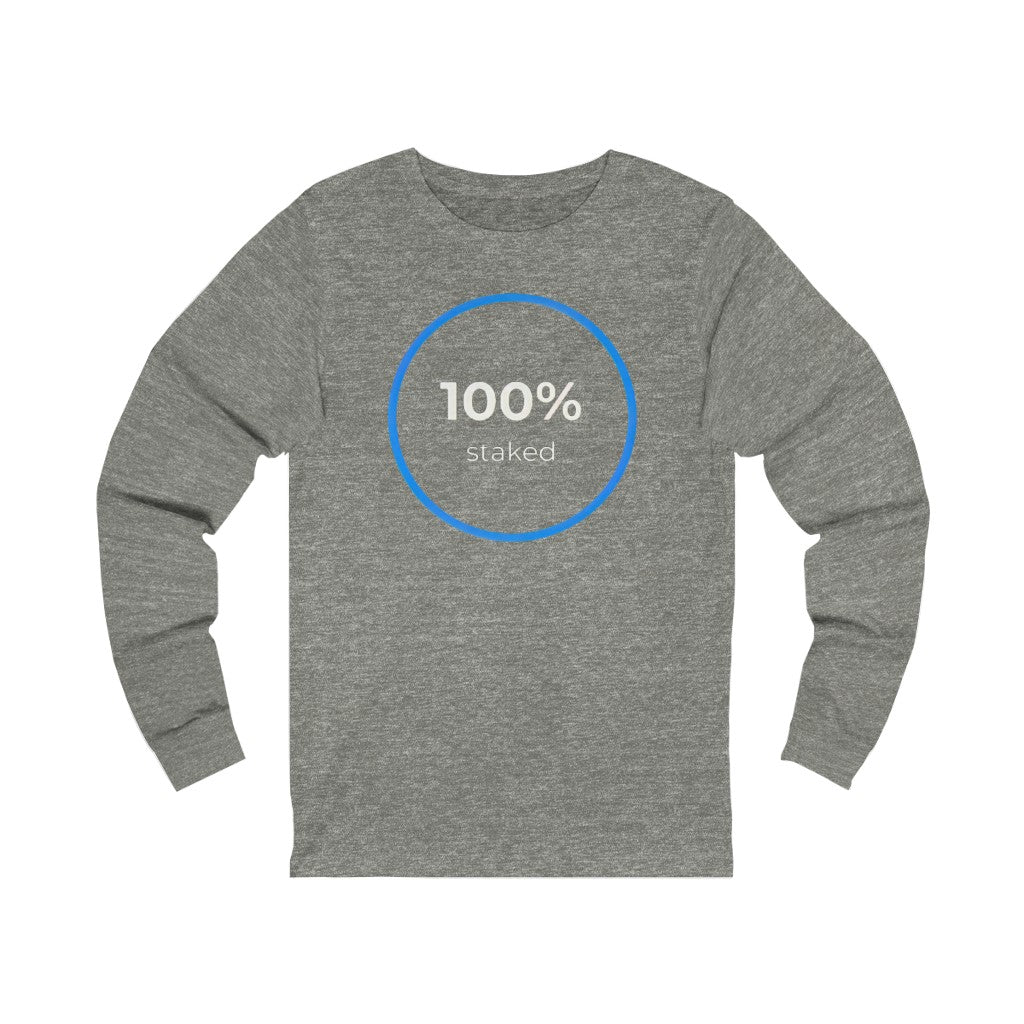 100% Staked HEX Unisex Jersey Long Sleeve Tee