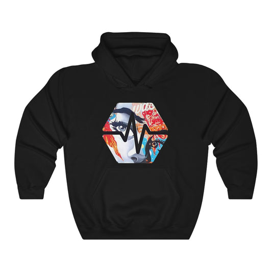 PulseChain Graffiti #3 Unisex Heavy Blend Hooded Sweatshirt