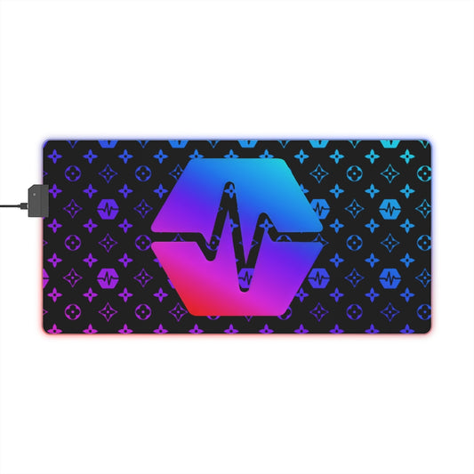 PulseChain LED Gaming Mouse Pad