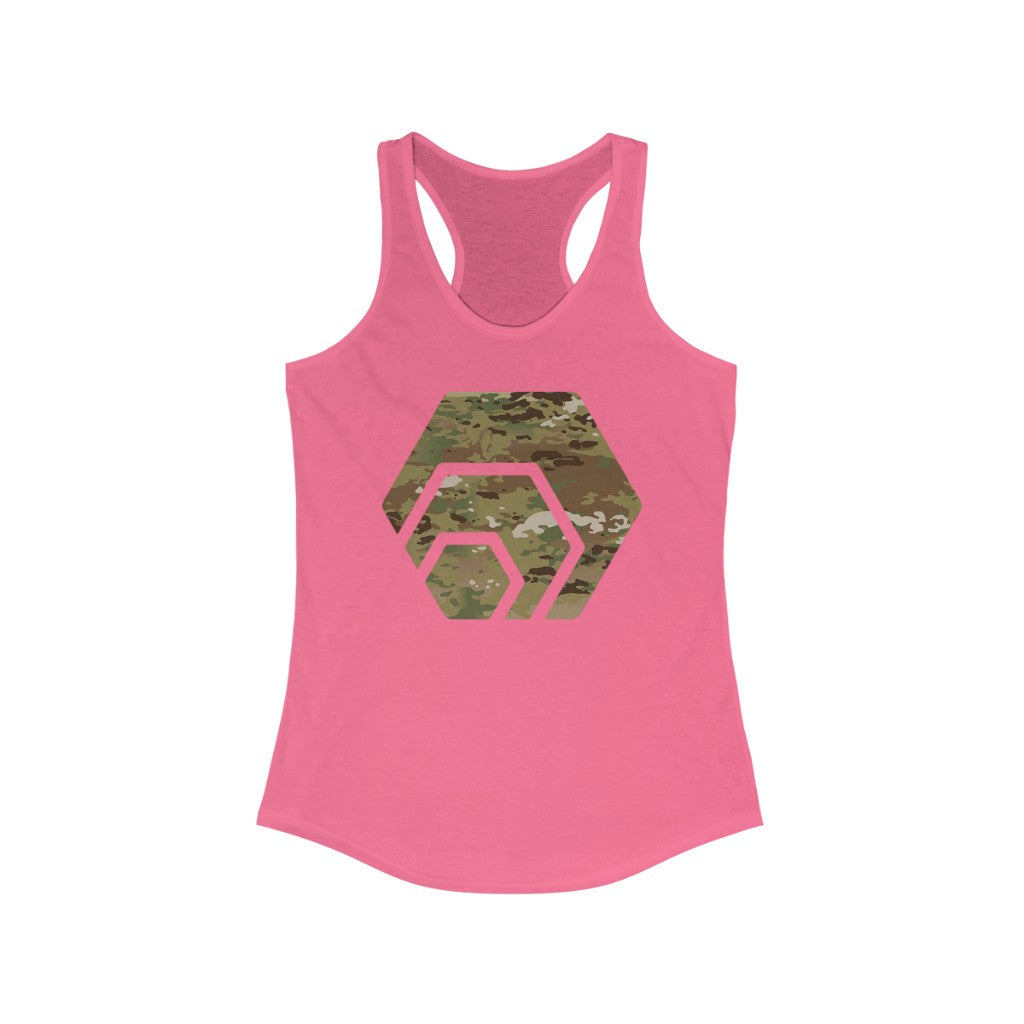 HEX Army Camouflage Women's Ideal Racerback Tank