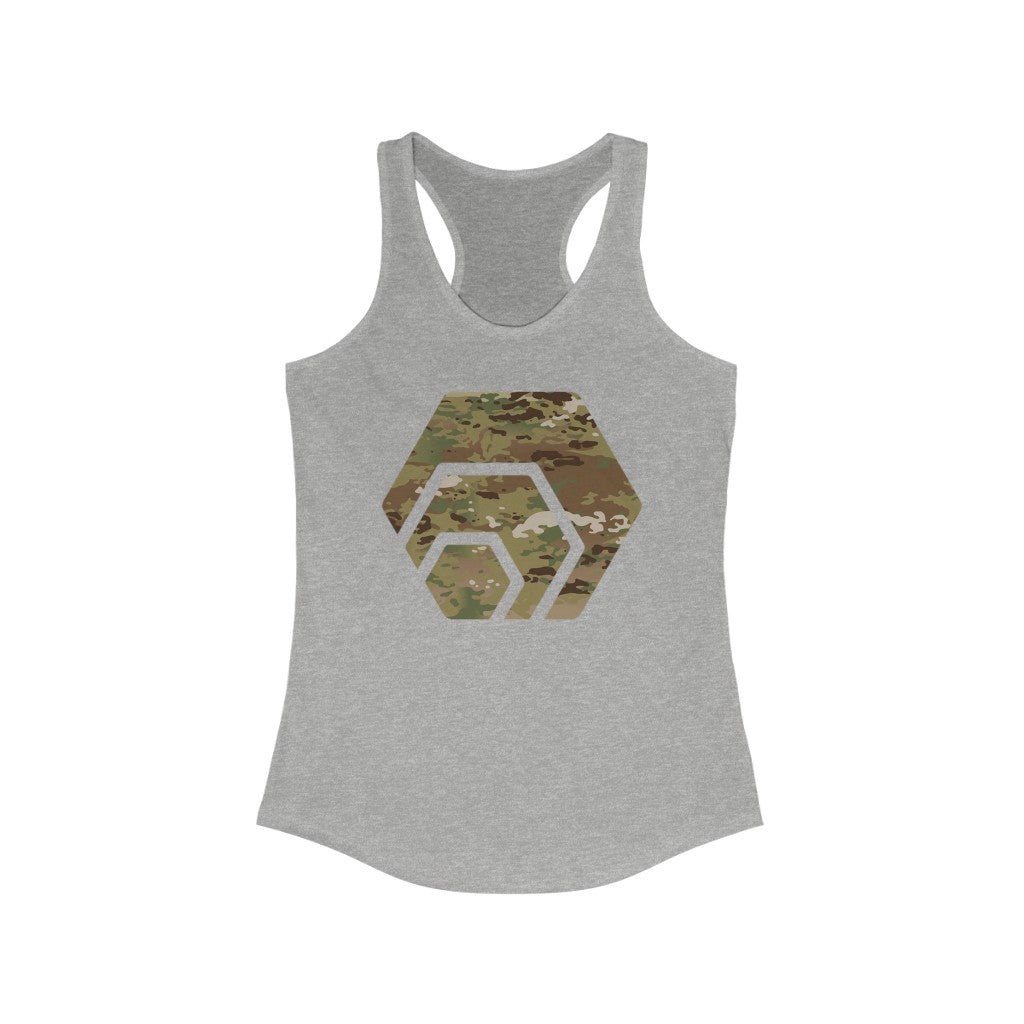 HEX Army Camouflage Women's Ideal Racerback Tank