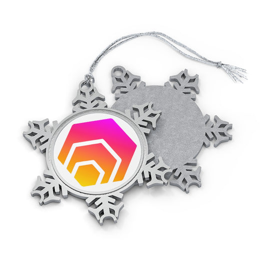 HEX Pewter Snowflake Ornament