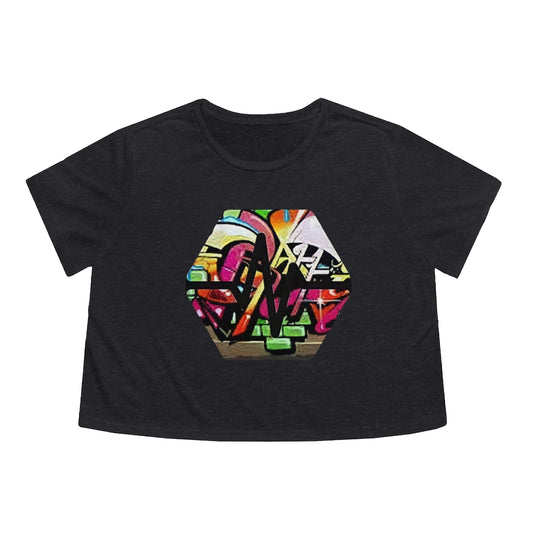 PulseChain Graffiti #4 Women's Flowy Cropped Tee