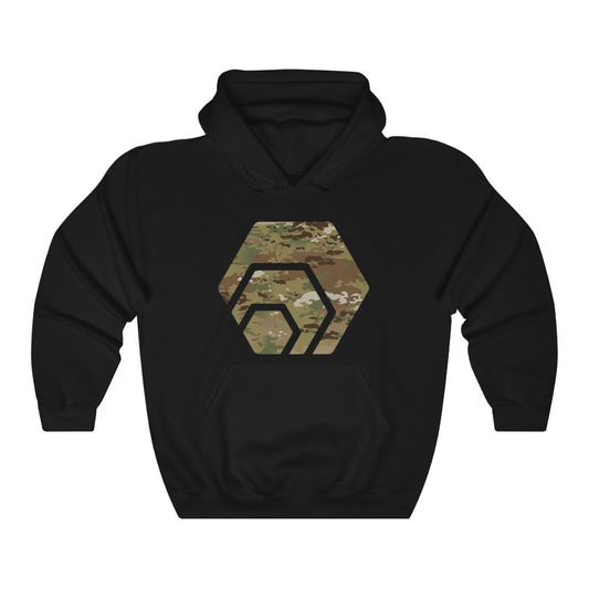 HEX Army Camouflage Unisex Blend Hooded Sweatshirt