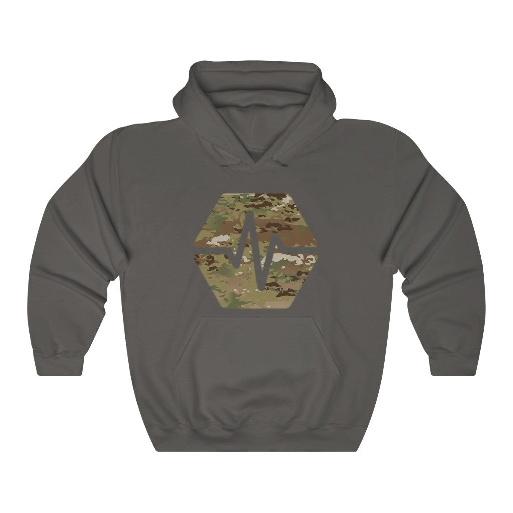 PulseChain Army Camouflage Unisex Heavy Blend Hooded Sweatshirt
