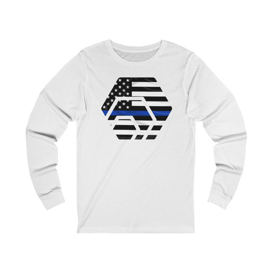 HEX Thin Blue Line Unisex Jersey Long Sleeve Tee