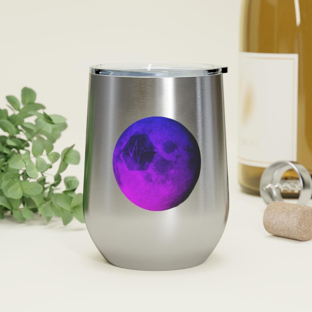 Pulse To The Moon 12oz Insulated Wine Tumbler