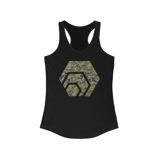 HEX Marine Camouflage Women's Ideal Racerback Tank