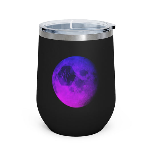 Pulse To The Moon 12oz Insulated Wine Tumbler