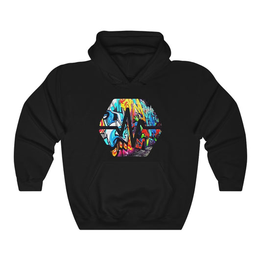 PulseChain Graffiti #5 Unisex Heavy Blend Hooded Sweatshirt