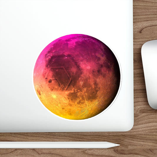 HEX To The Moon Die-Cut Stickers (Water Resistant)