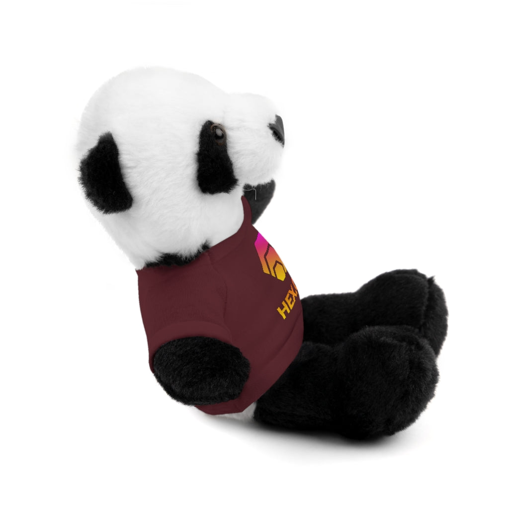 HEX Stuffed Animals - Panda, Lion, Bear, Bunny, Jaguar, and Sheep.