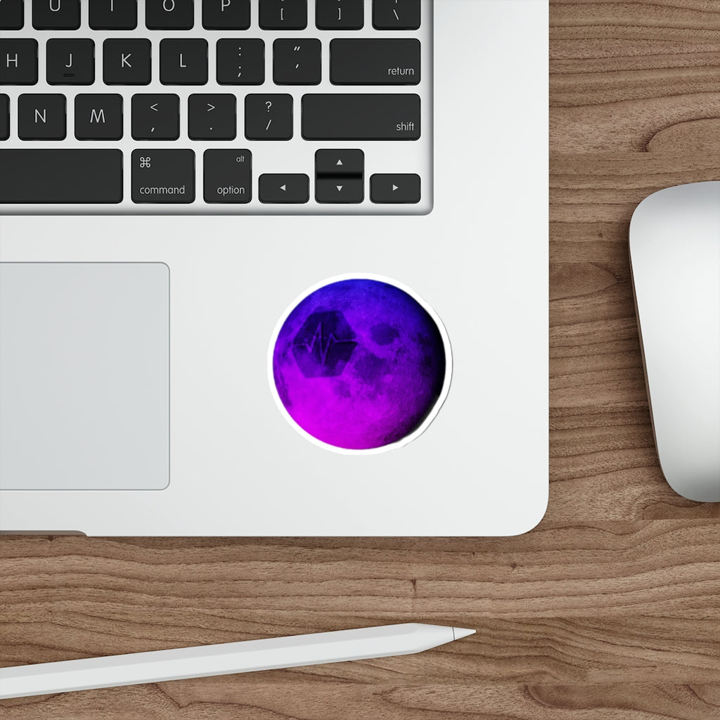 Pulse To The Moon Die-Cut Stickers (Water Resistant)