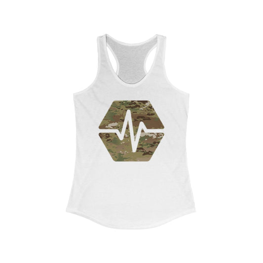PulseChain Army Camouflage Women's Ideal Racerback Tank