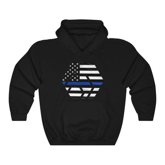 HEX Thin Blue Line Unisex Heavy Blend Hooded Sweatshirt