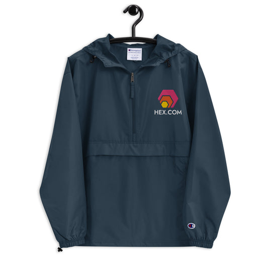 HEX.COM Embroidered Packable Jacket