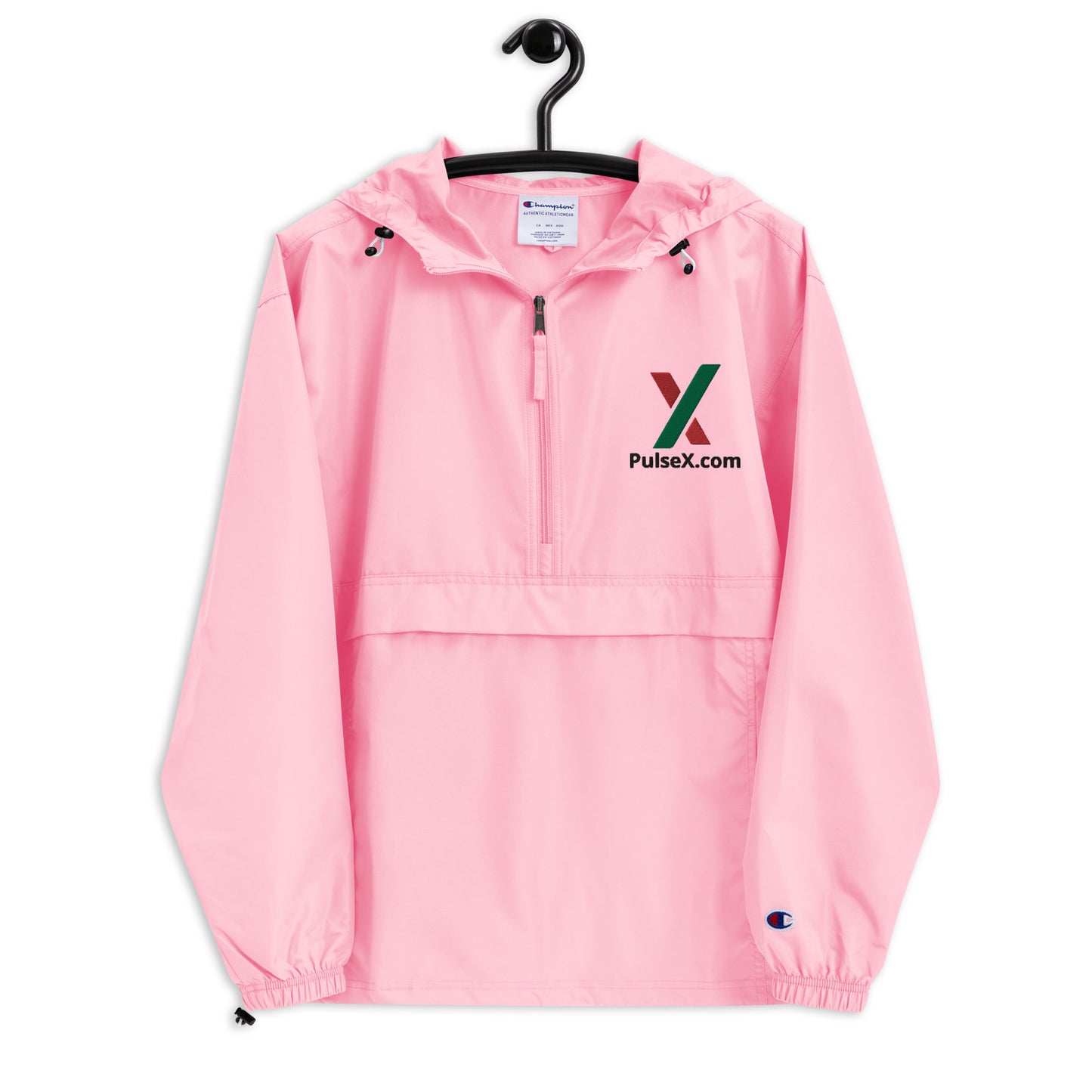 PulseX.com Embroidered Packable Jacket