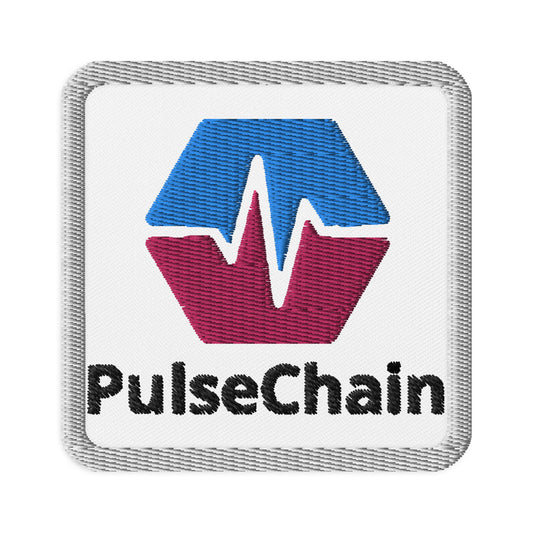 PulseChain Embroidered Patch