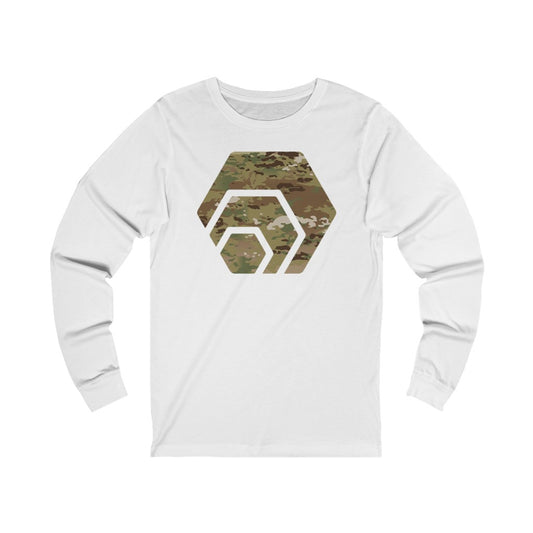 Hex Army Camouflage Unisex Jersey Long Sleeve Tee