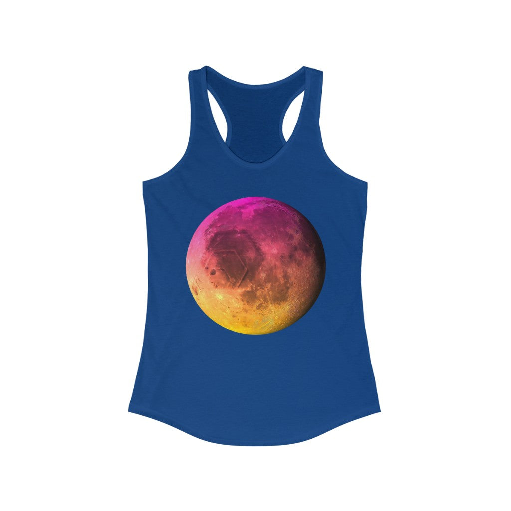 HEX To The Moon Women's Ideal Racerback Tank