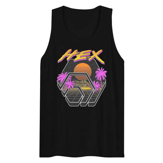 Tropical HEX Men’s Premium Tank Top