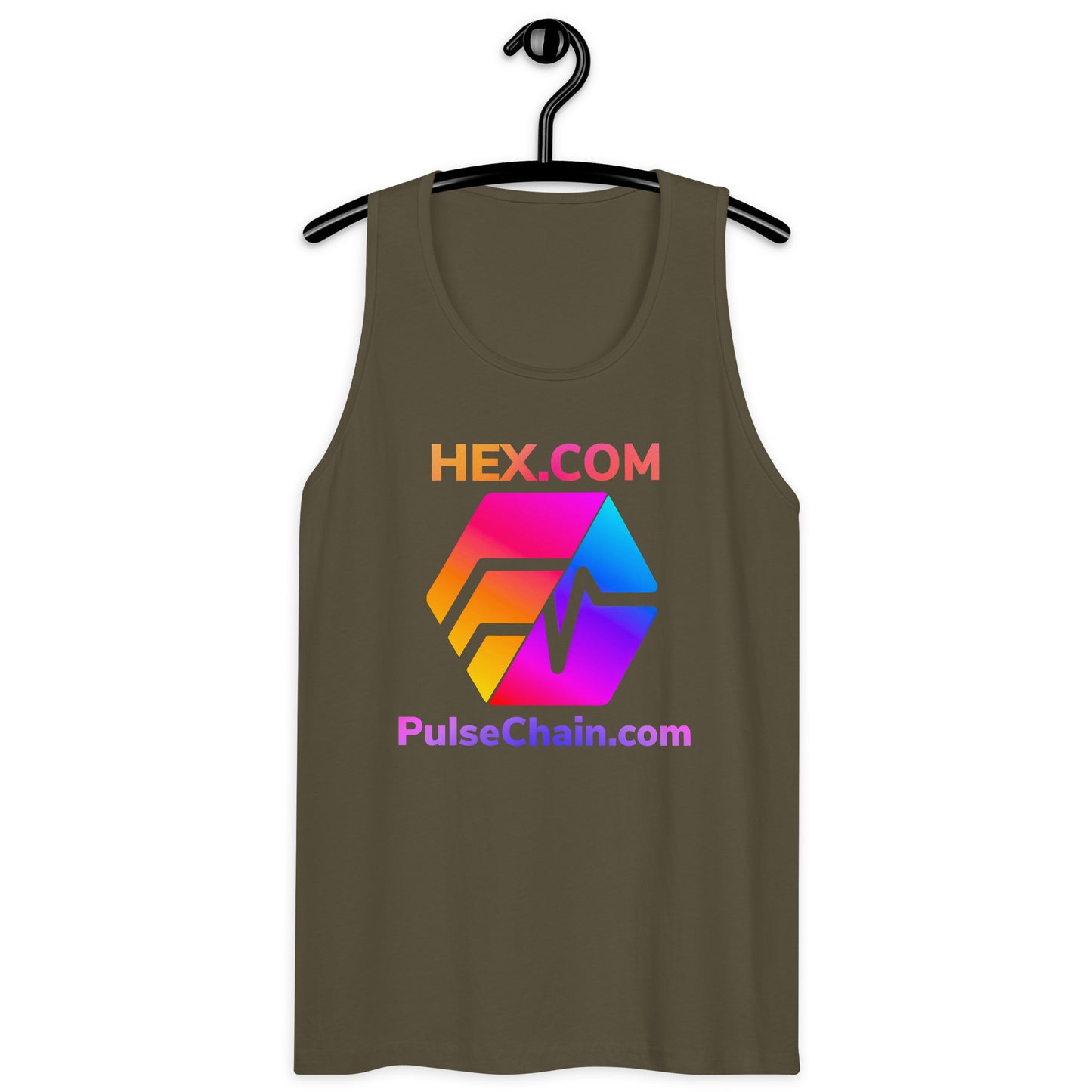 HEX.COM/PulseChain.com Men’s Premium Tank Top