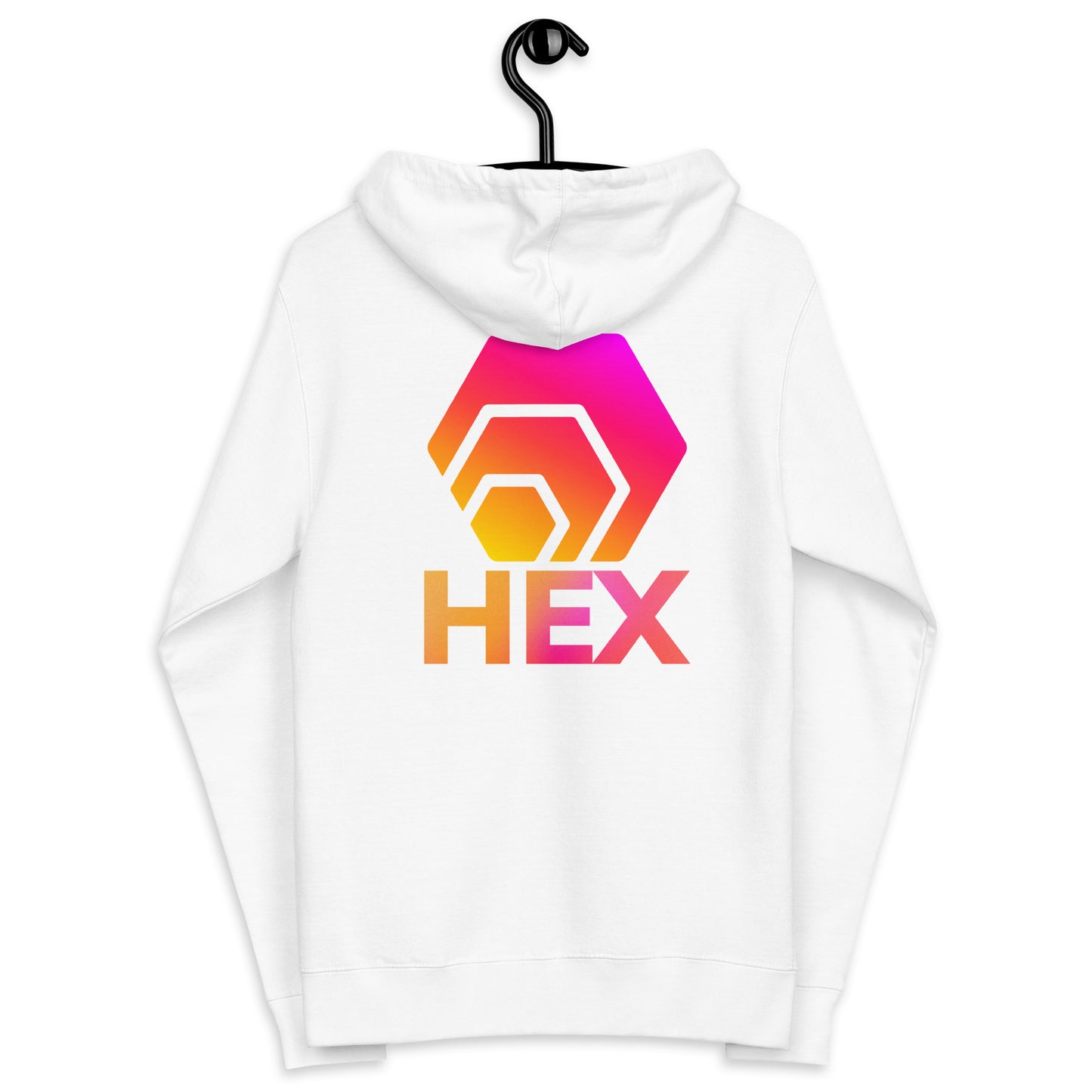 HEX Unisex Fleece Zip Up Hoodie (Front & Back)