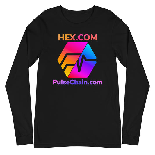 HEX.COM/Pulsechain.com Unisex Long Sleeve Tee