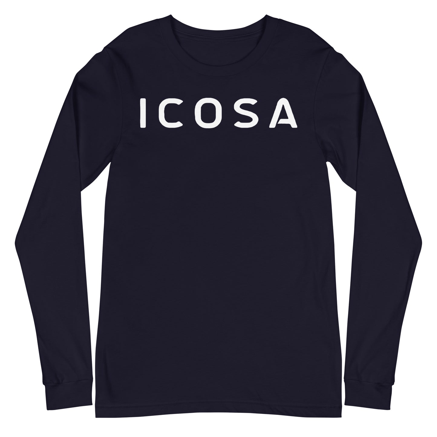Icosa Unisex Long Sleeve Tee (Front & Back)