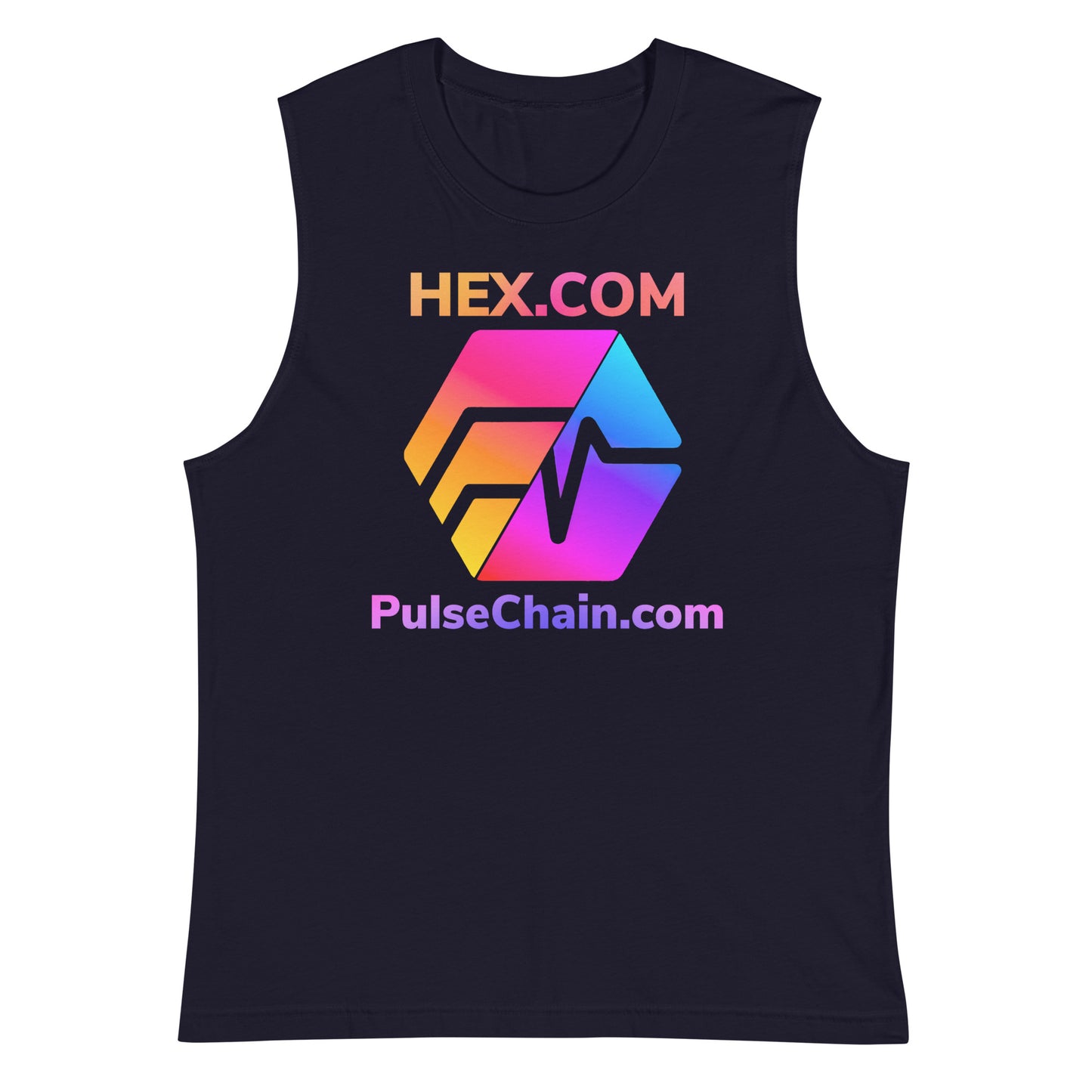HEX.COM and PulseChain.com Unisex Muscle Shirt