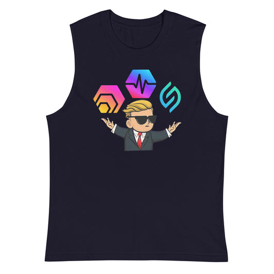 Passive Income - HEX - PulseChain Unisex Muscle Shirt