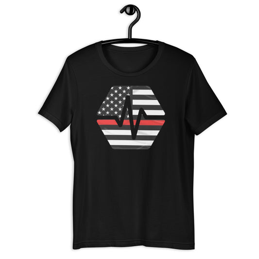 PulseChain Thin Red Line Unisex T-Shirt